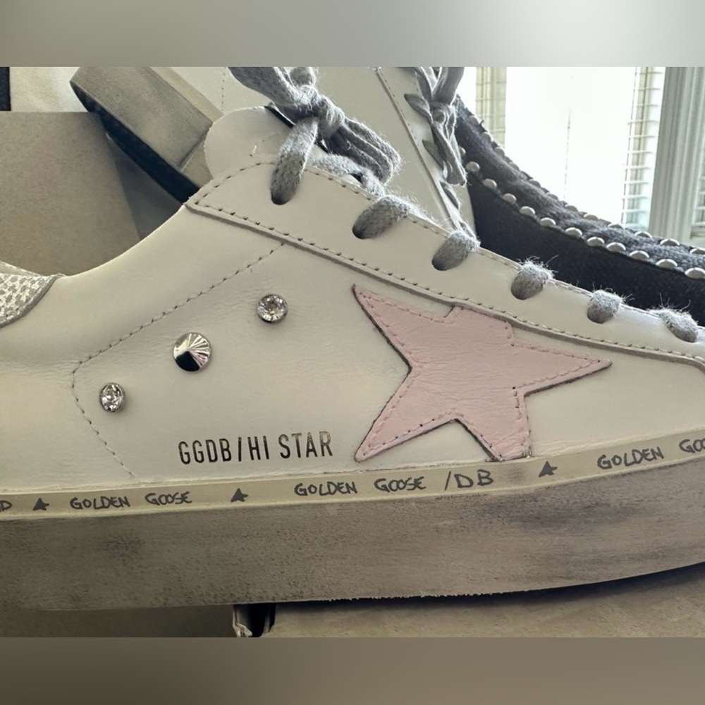 Hi Star Pink and Silver Golden Goose
